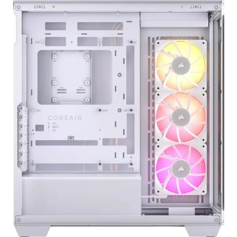 Кейс Corsair iCUE LINK 3500X RGB MidTower, window, White EATX [CC-9011281-WW] 4
