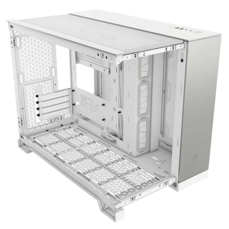 Кейс Corsair 2500X Dual Chamber White/Satin Gray Aluminum MidTower, window, mATX [CC-9011289-WW] 2