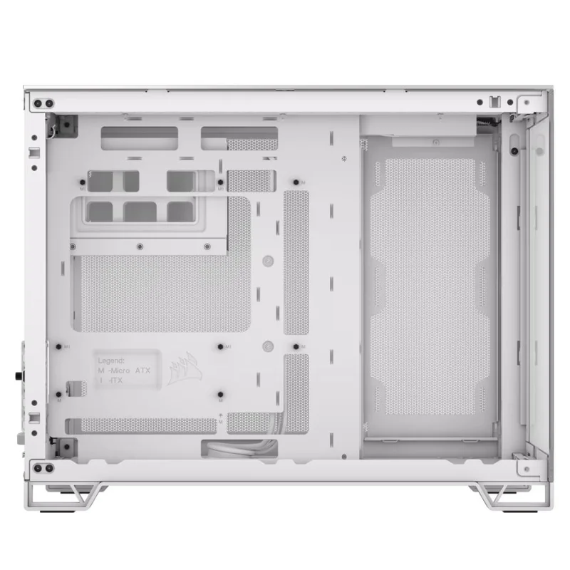 Кейс Corsair 2500X Dual Chamber White/Satin Gray Aluminum MidTower, window, mATX [CC-9011289-WW] 3