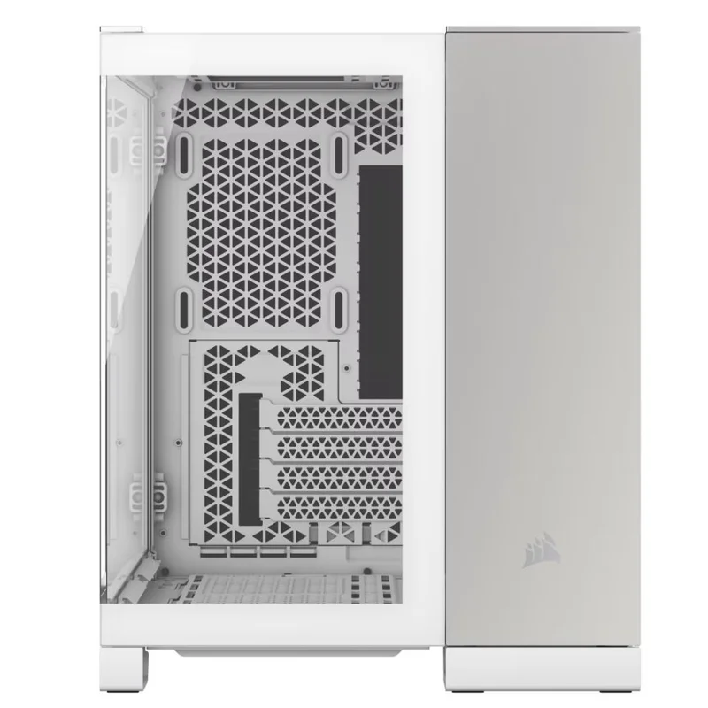 Кейс Corsair 2500X Dual Chamber White/Satin Gray Aluminum MidTower, window, mATX [CC-9011289-WW] 5