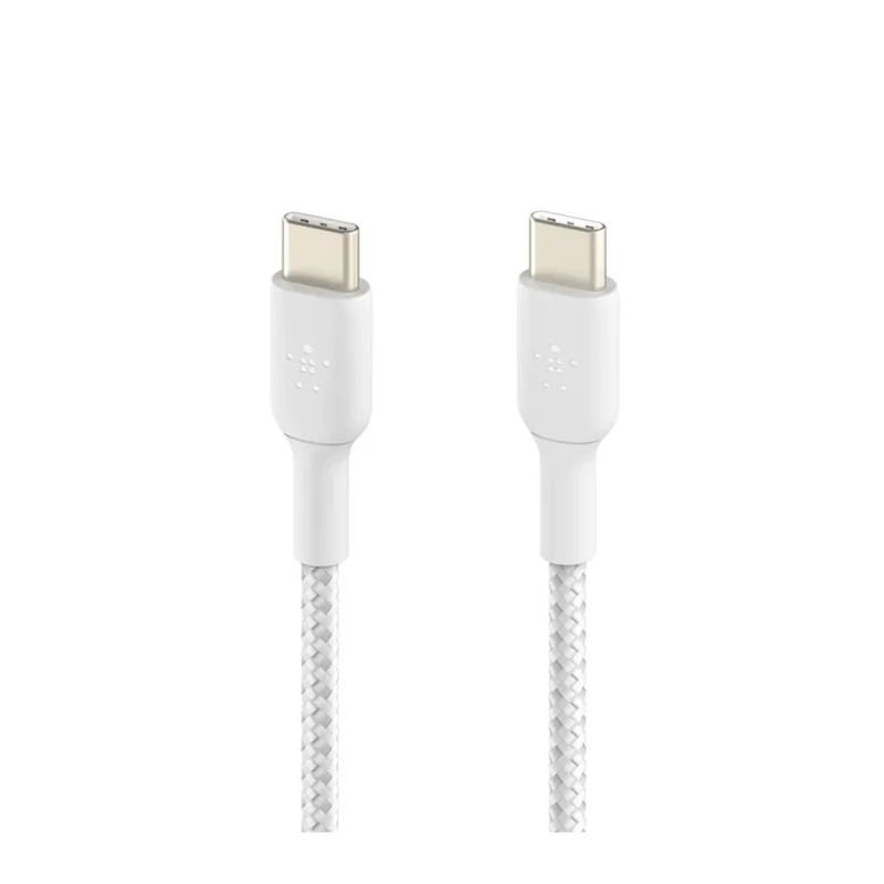 Кабель Belkin USB-C  - USB-C, 1M, в оплетке, Белый (CAB004BT1MW) 2
