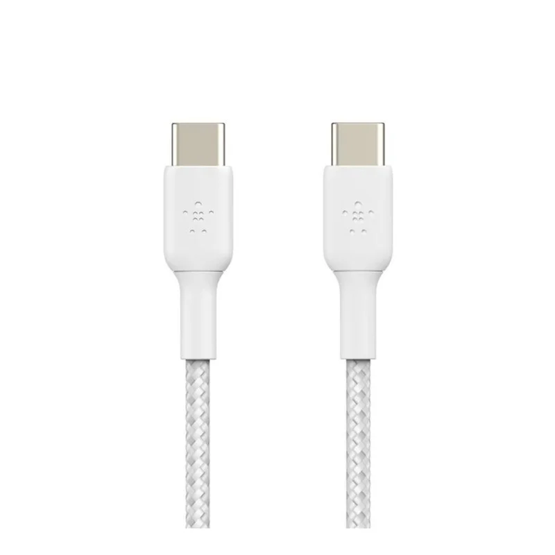 Кабель Belkin USB-C  - USB-C, 1M, в оплетке, Белый (CAB004BT1MW) 3