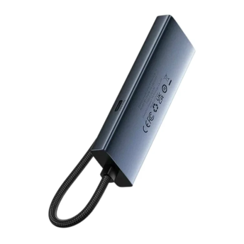 Мультипортовый адаптер Baseus UltraJoy Series 4-Port, USB-C to USB 3.0*4+USB-C 5V, Grey 2