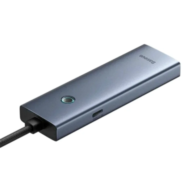 Мультипортовый адаптер Baseus UltraJoy Series 4-Port, USB-C to USB 3.0*4+USB-C 5V, Grey 3