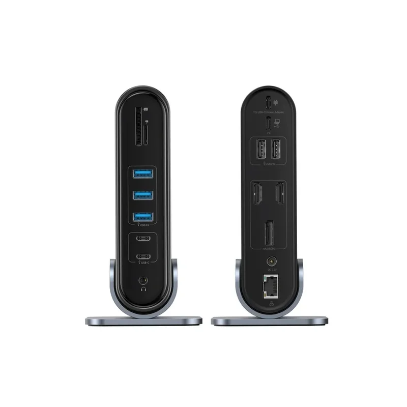Мультипортовый адаптер Baseus UnionJoy 17-Port Triple, USB-A to USB 3.0*4+USB-C 5V, Grey (B005323048 2