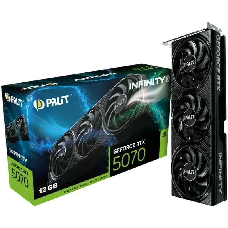 Видеокарта PALIT RTX 5070 Infinity 3 12GB 192bit/G7 (HDMI+3DP)[4710562245097_3Y] 3
