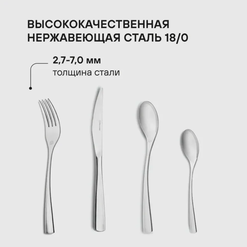 Набор столовых приборов 24пр. Bridget Rondell RD-1854 4