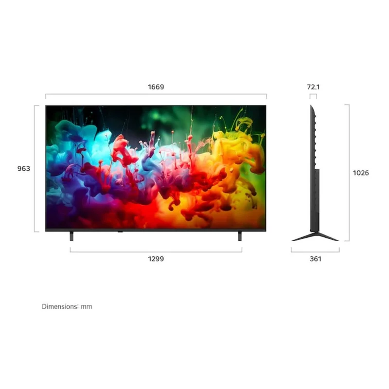 Телевизор LG 75" 75QNED70B6A QNED UHD Smart Black 2
