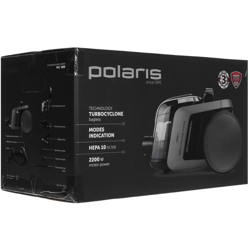 Пылесос Polaris PVC 1909 Графитовый 6