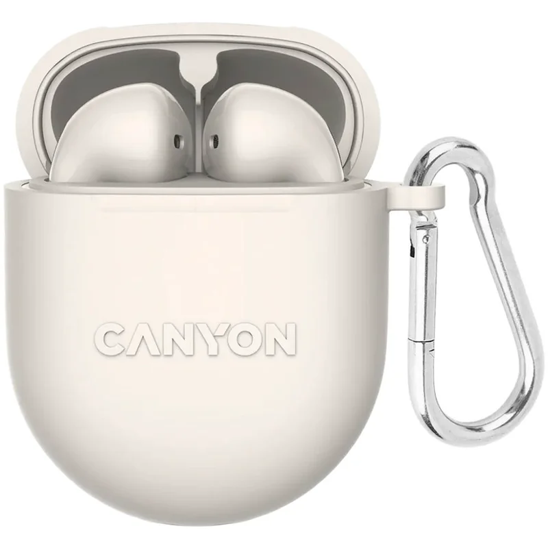 Беспроводные наушники CANYON headset TWS-6 Beige (CNS-TWS6BE)