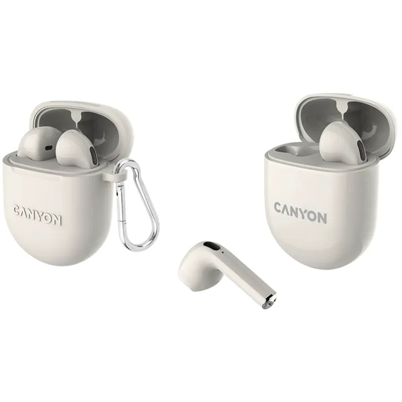 Беспроводные наушники CANYON headset TWS-6 Beige (CNS-TWS6BE) 2
