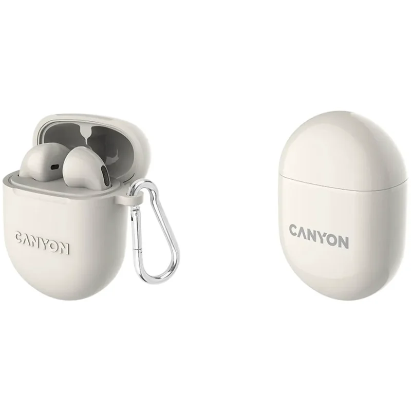 Беспроводные наушники CANYON headset TWS-6 Beige (CNS-TWS6BE) 4