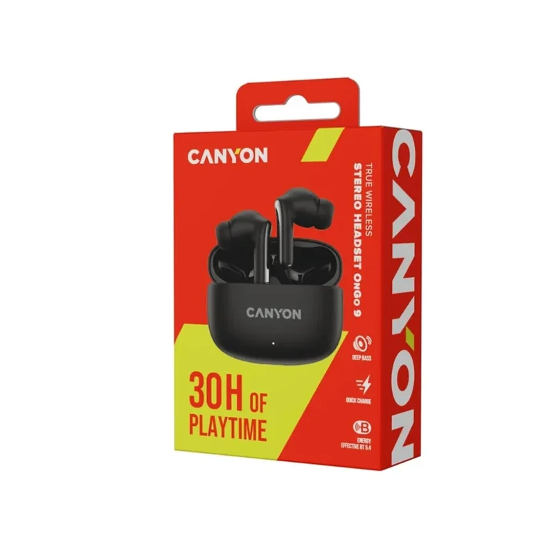Беспроводные наушники CANYON headset OnGo 9 Black (CNS-TWS9B) 5