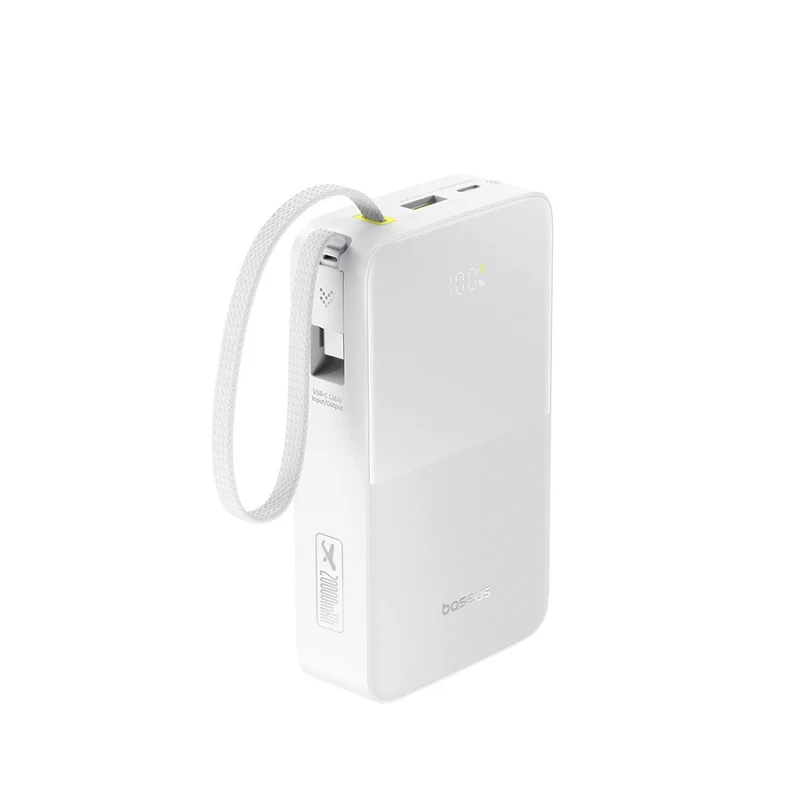 Портативный внешний аккумулятор, Baseus, EnerFill FC51 Bipow2 Pro (E0027700), 20000mAh, 22.5W,Белый 2