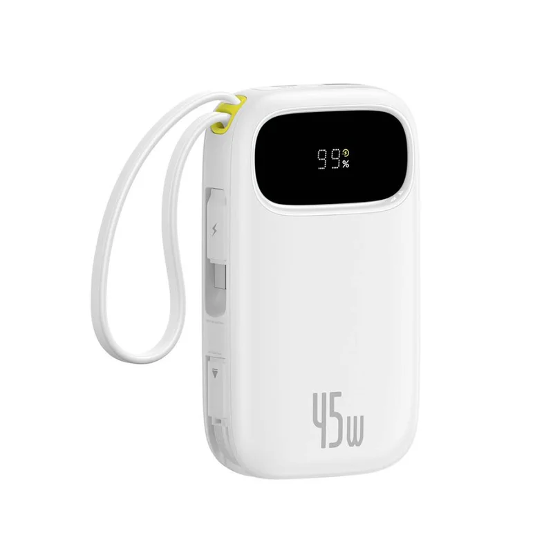 Портативный внешний аккумулятор, Baseus, EnerFill FC31 (P10082102213-00), 10000mAh, 45W, Белый 2