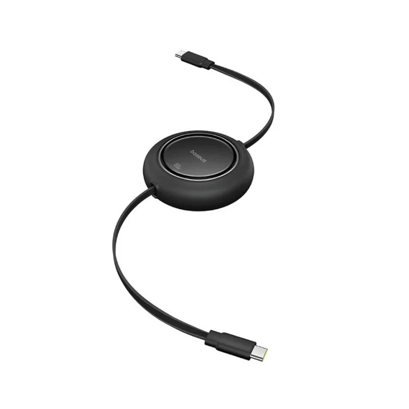 Интерфейсный кабель, Baseus, Free2Pull Mini (P10364500113-01), USB-C to USB-C, 100W, 2m, Черный 2