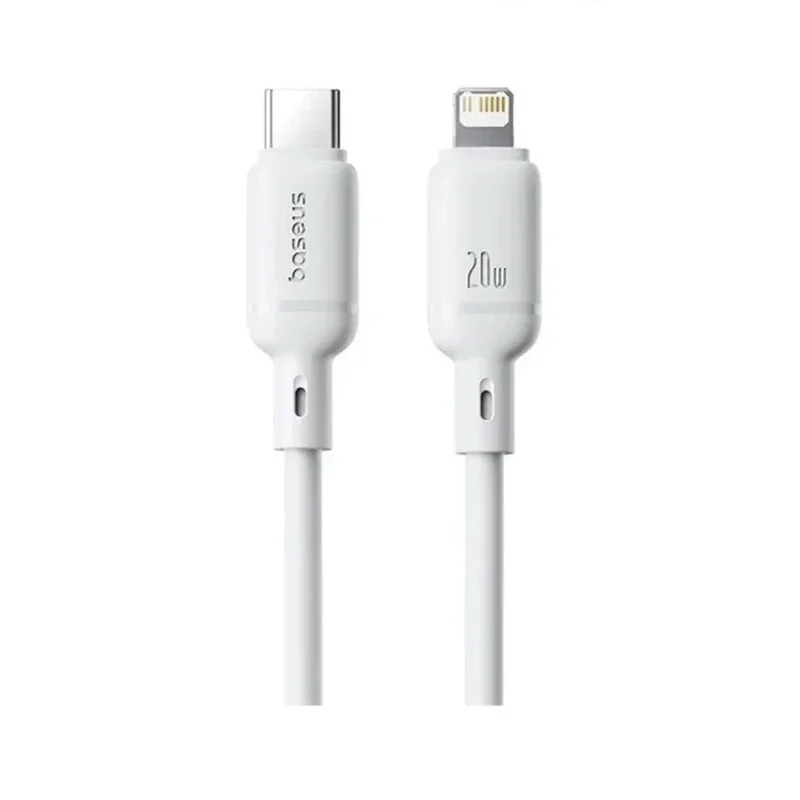 Интерфейсный кабель, Baseus, Silky (P10377700213-01), Type-C to iP, 20W, 2m Белый 2