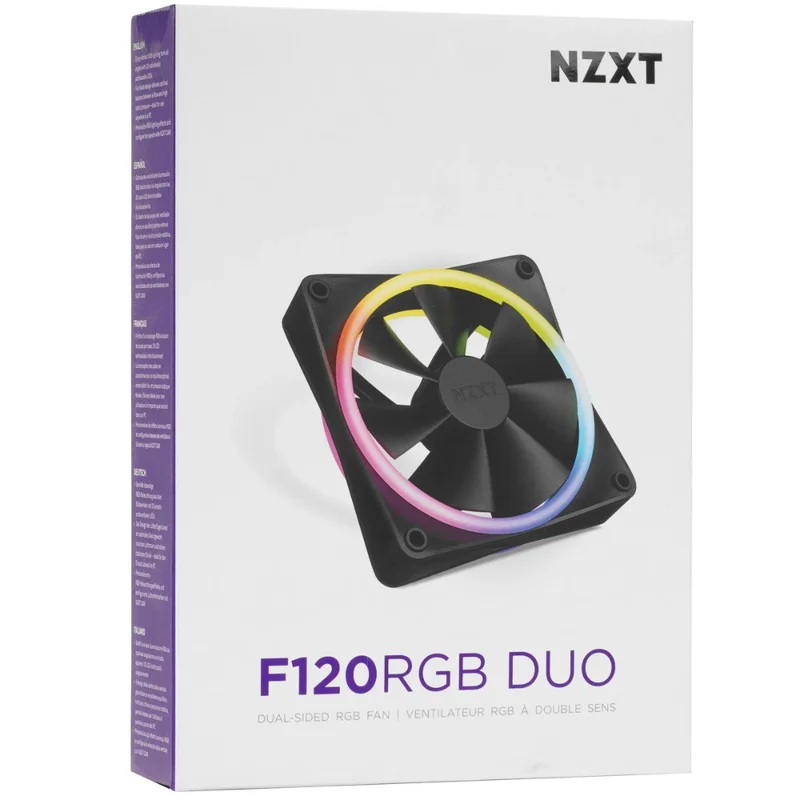 Кулер для кейса NZXT F120 RGB Duo Single Pack Black [RF-D12SF-B1] 7