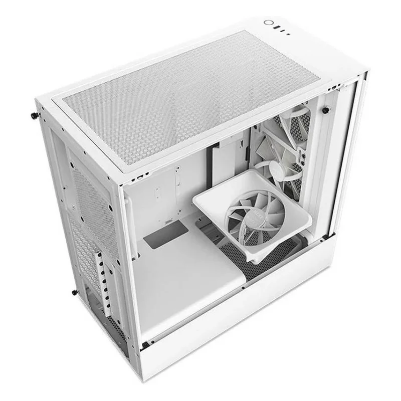 NZXT H5 Flow RGB 2023 MidTower, window, White ATX [CC-H51FW-R1] 5