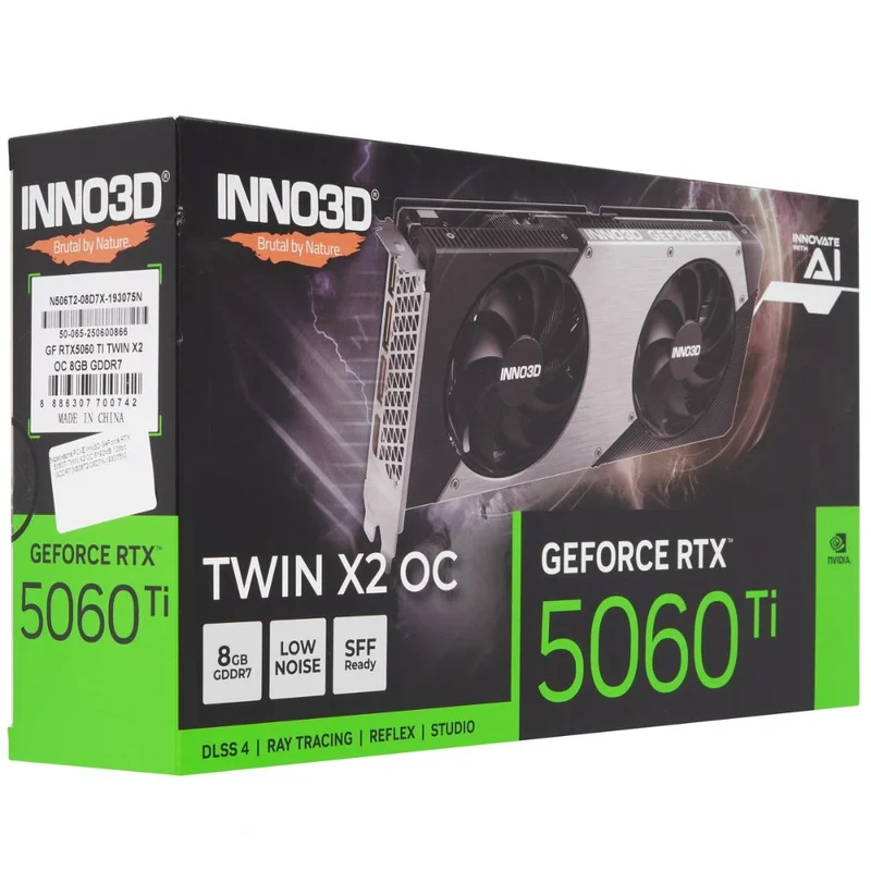 INNO3D GeForce RTX 5060 Ti Twin X2 OC 8GB GDDR7 128-bit 1x HDMI 3x DP 4