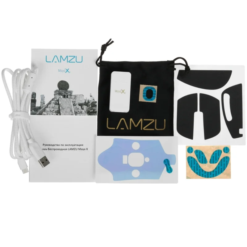 Игровая мышь беспроводная LAMZU Maya X, White 7