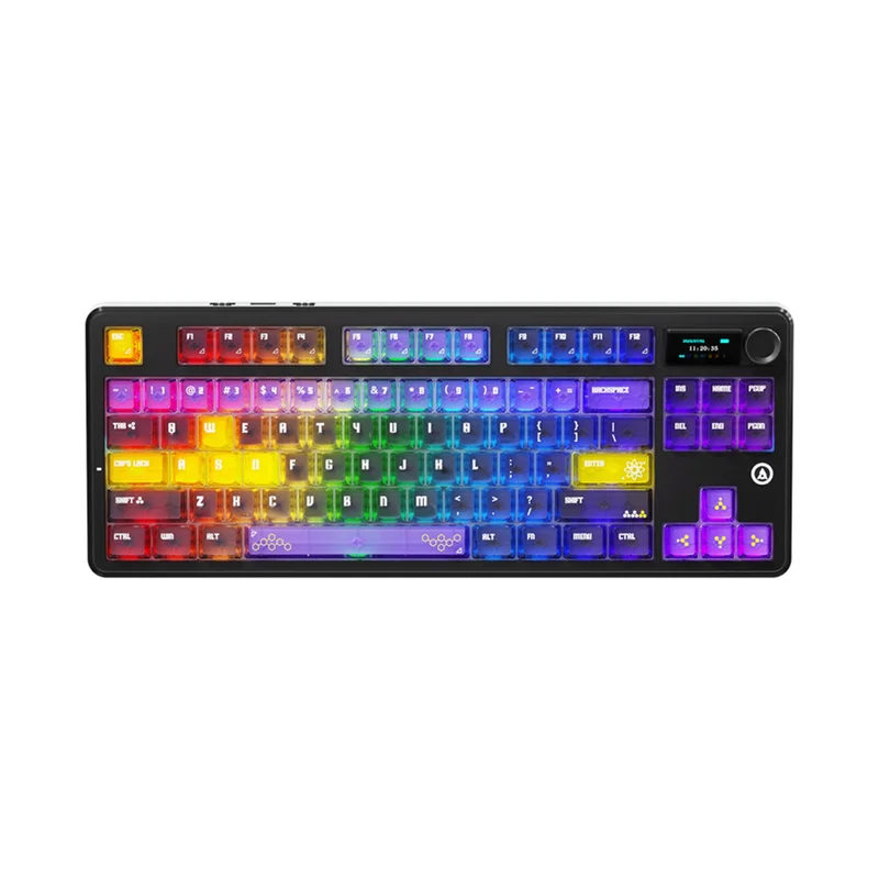 Игровая клавиатура беспроводная Ajazz MK87 Pro, Purple (MK87Pro/Litchi/YP)