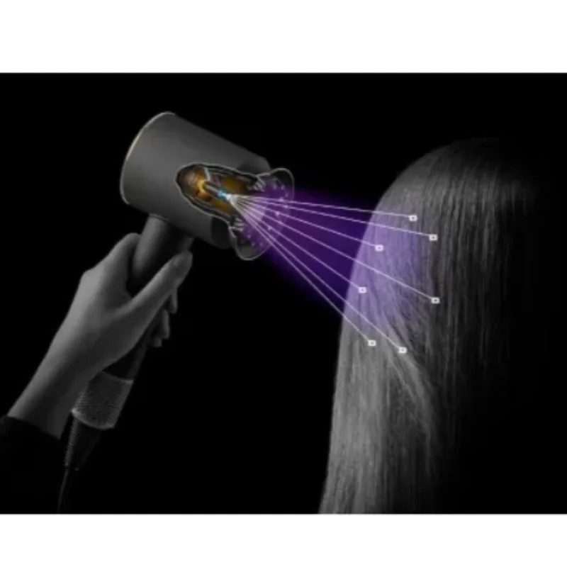 Фен Dyson HD16 Supersonic Nural Straight+Wavy бархатно‑красный/золото 4