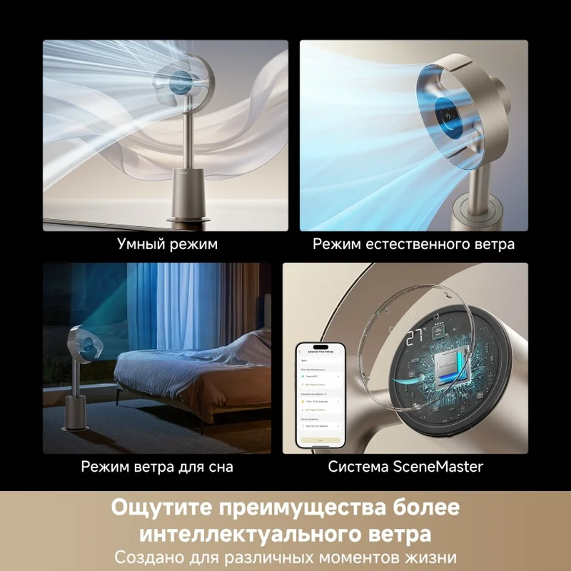 Безлопастной вентилятор Dreame Bladeless Fan MF10 Золотистый (CVF22A) 7