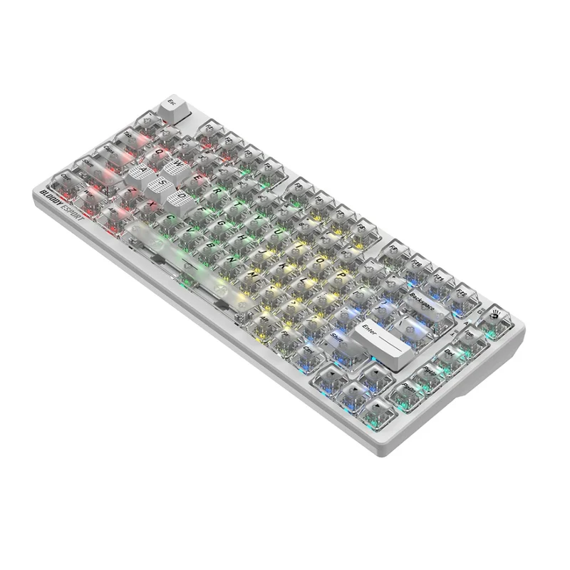 Клавиатура игровая Bloody MS76, Crystal White 4