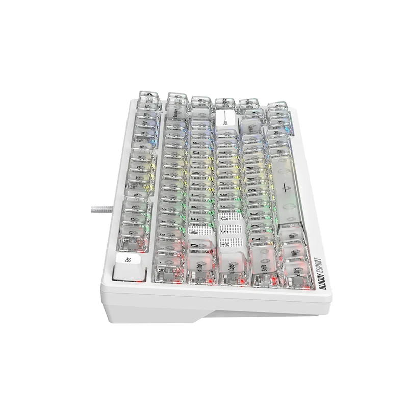 Клавиатура игровая Bloody MS76, Crystal White 7