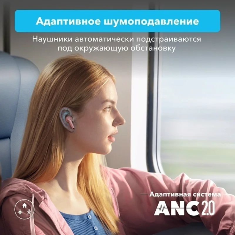 Наушники беспроводные Soundcore Liberty 4 NC Pink (A3947G51) 4