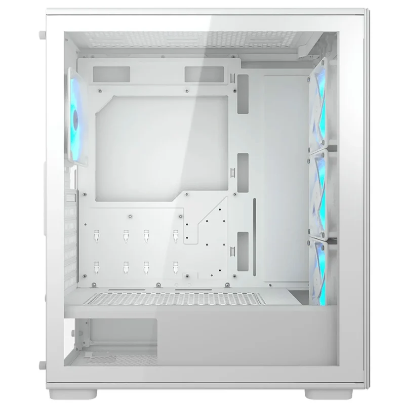 Кейс Cougar MX220 RGB MidTower, window, White ATX 4x120mm FAN [CGR-2AC8W-RGB] 7