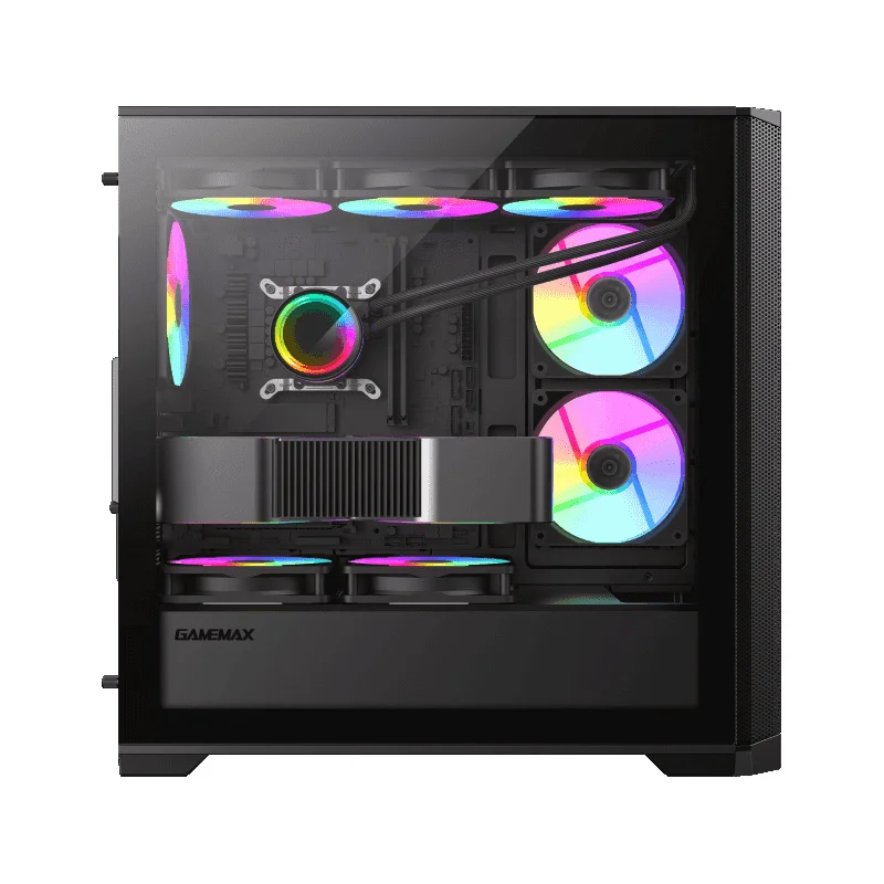 Кейс GameMax Destroyer MB 6670M MiniTower, Black mATX 4x120mm FAN [9101-0300R0006] 4