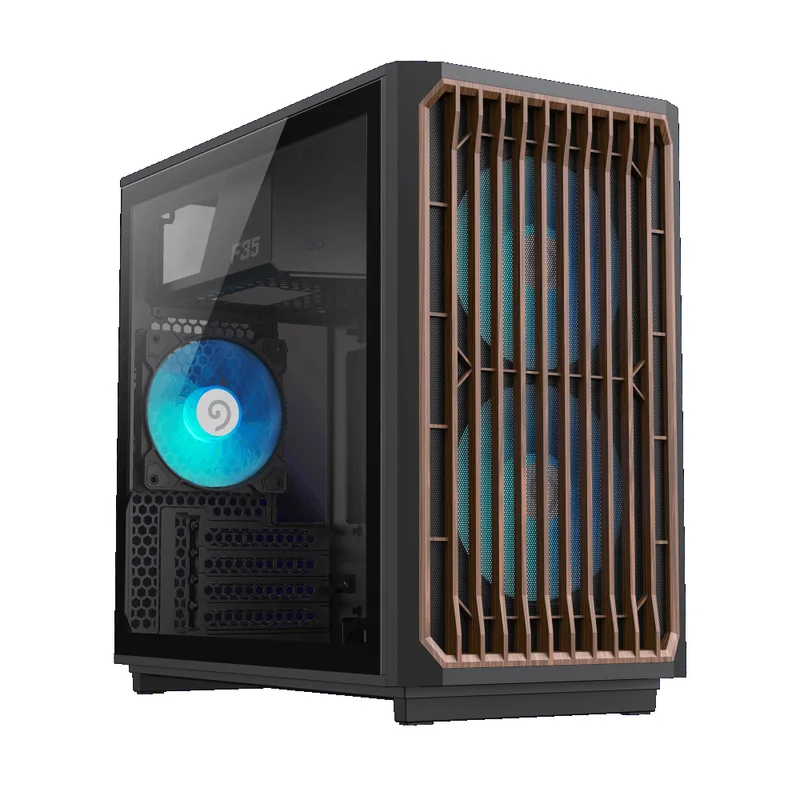 Кейс GameMax F35 BW MidTower, window, Black mATX 3x120mm FAN [1116-4035R0003] 2