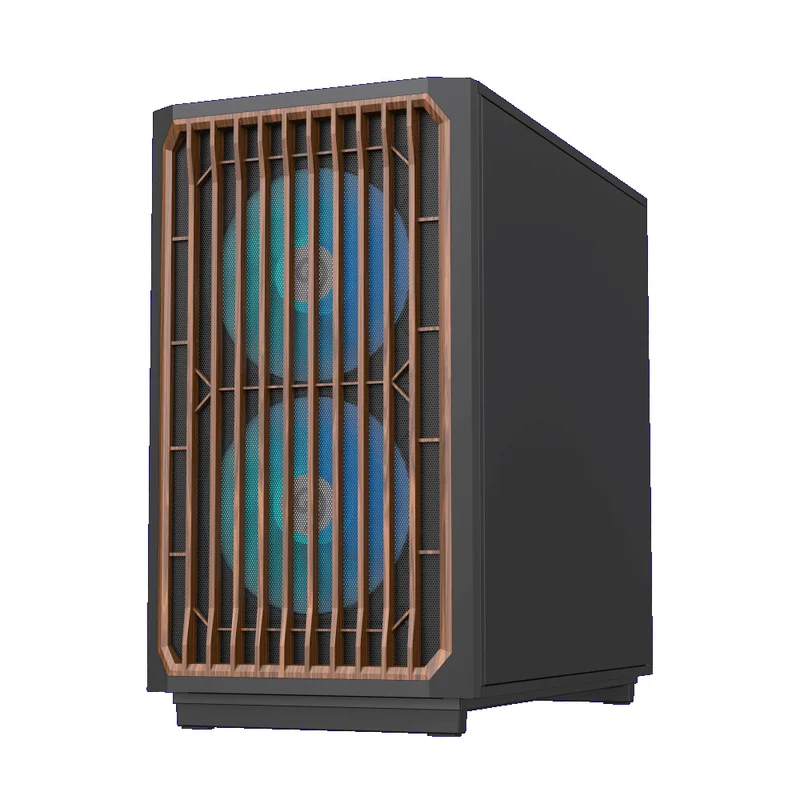Кейс GameMax F35 BW MidTower, window, Black mATX 3x120mm FAN [1116-4035R0003] 4