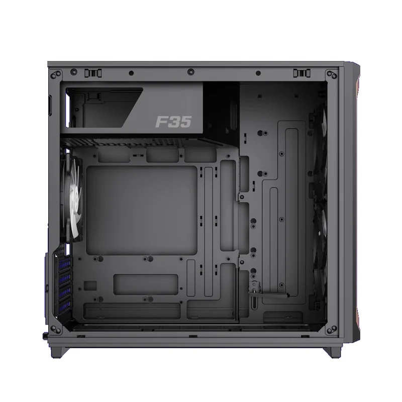 Кейс GameMax F35 BW MidTower, window, Black mATX 3x120mm FAN [1116-4035R0003] 8
