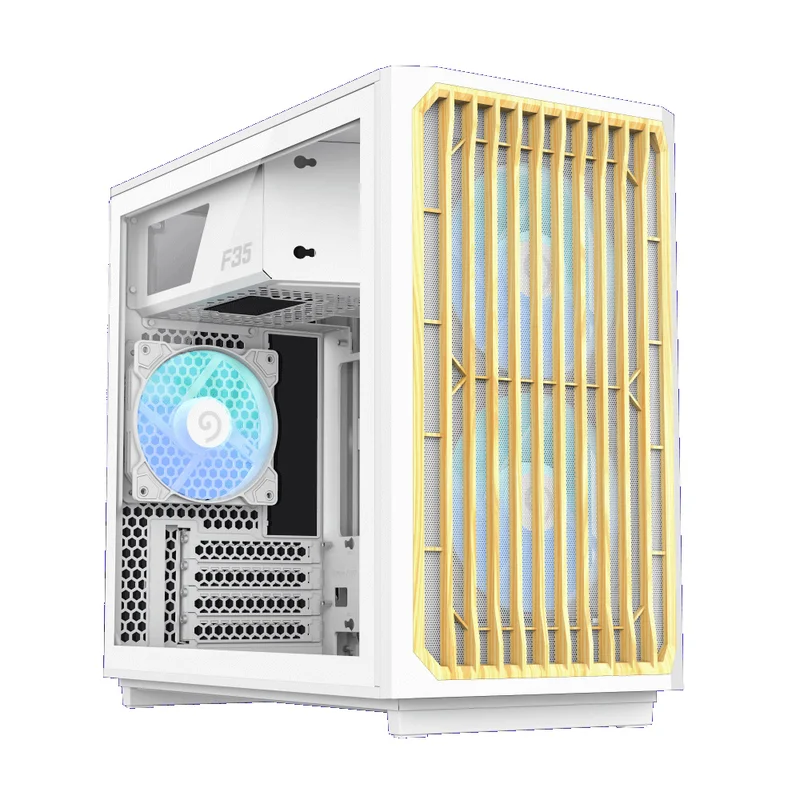 Кейс GameMax F35 WW MidTower, window, White mATX 3x120mm FAN [1116-4035R0002] 2