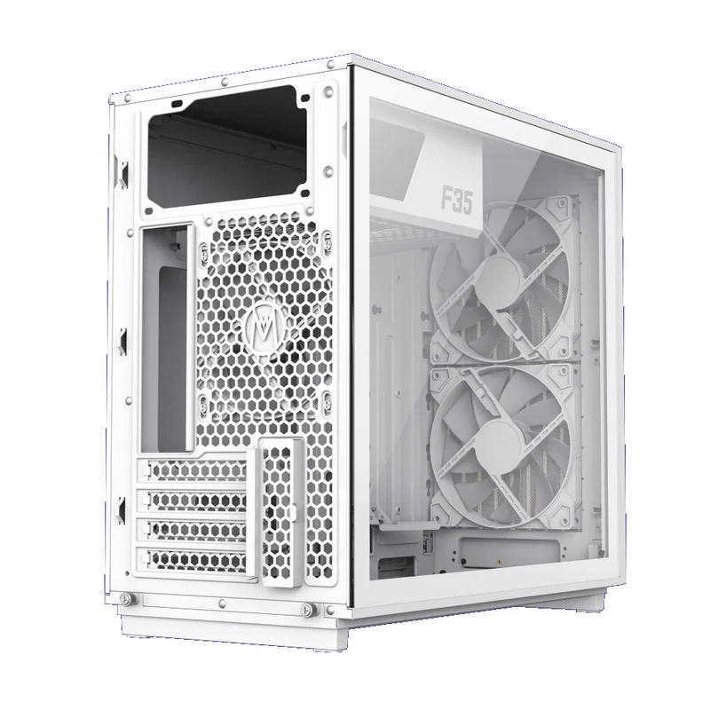 Кейс GameMax F35 WW MidTower, window, White mATX 3x120mm FAN [1116-4035R0002] 9