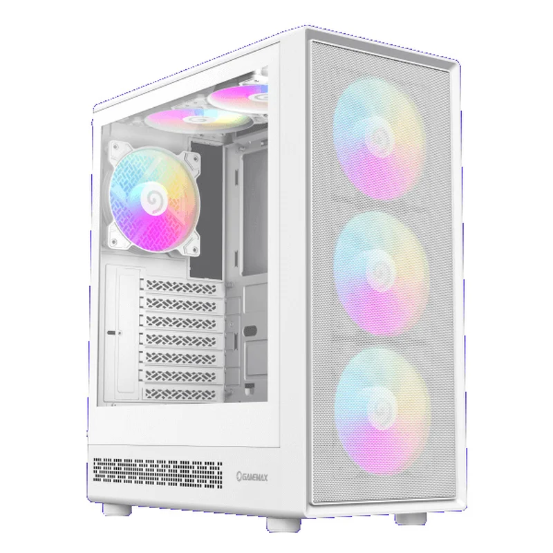 Кейс GameMax Storm 2 AW MidTower, window, White ATX 3x120mm FAN [1115-3803R0007] 10