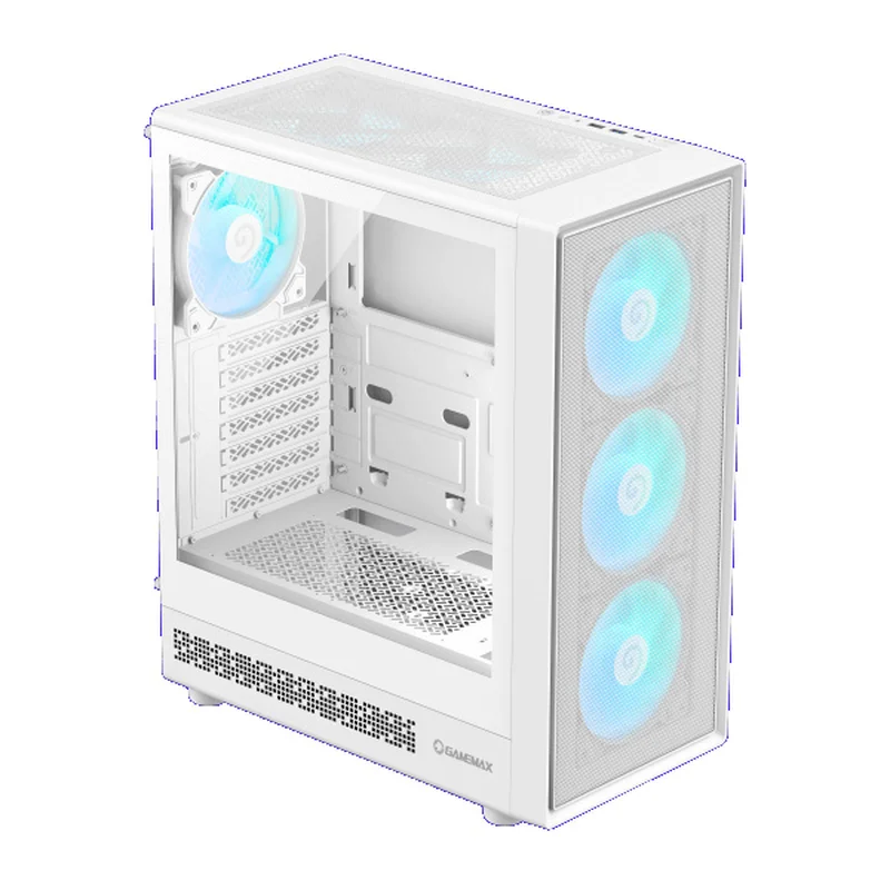Кейс GameMax Storm 2 AW MidTower, window, White ATX 3x120mm FAN [1115-3803R0007] 2
