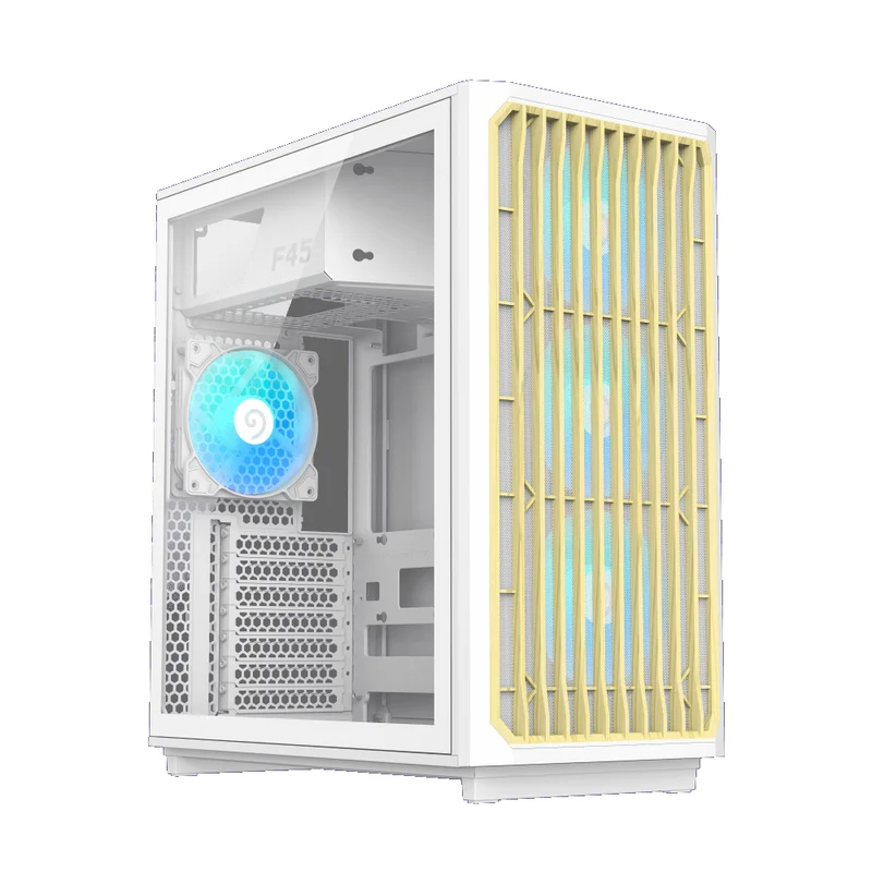 Кейс GameMax F45 WW MidTower, window, White ATX 3x120mm FAN [1116-4045R0002] 2