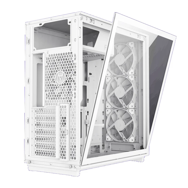 Кейс GameMax F45 WW MidTower, window, White ATX 3x120mm FAN [1116-4045R0002] 3