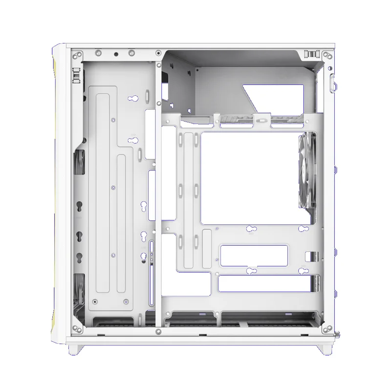 Кейс GameMax F45 WW MidTower, window, White ATX 3x120mm FAN [1116-4045R0002] 4
