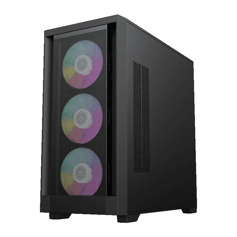 Кейс GameMax Defender MB MiniTower, window, Black mATX 4x120mm FAN [9101-0600R0014] 5
