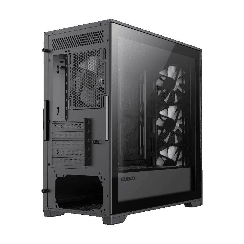 Кейс GameMax Defender MB MiniTower, window, Black mATX 4x120mm FAN [9101-0600R0014] 9