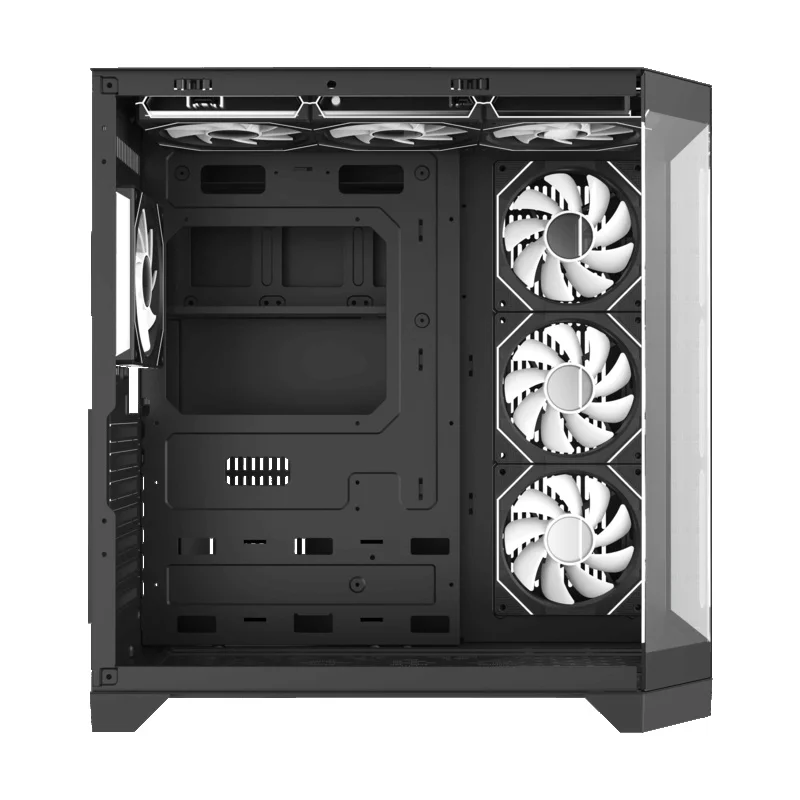 Кейс GameMax Hype-A BK MidTower, window, Black ATX 4x120mm FAN [9101-0000R0165] 10