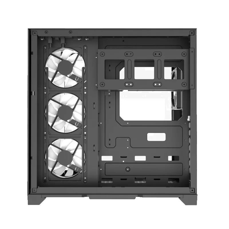 Кейс GameMax Hype-A BK MidTower, window, Black ATX 4x120mm FAN [9101-0000R0165] 11