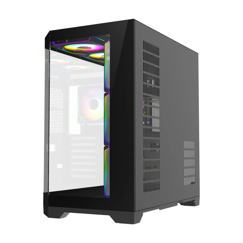 Кейс GameMax Hype-A BK MidTower, window, Black ATX 4x120mm FAN [9101-0000R0165] 7