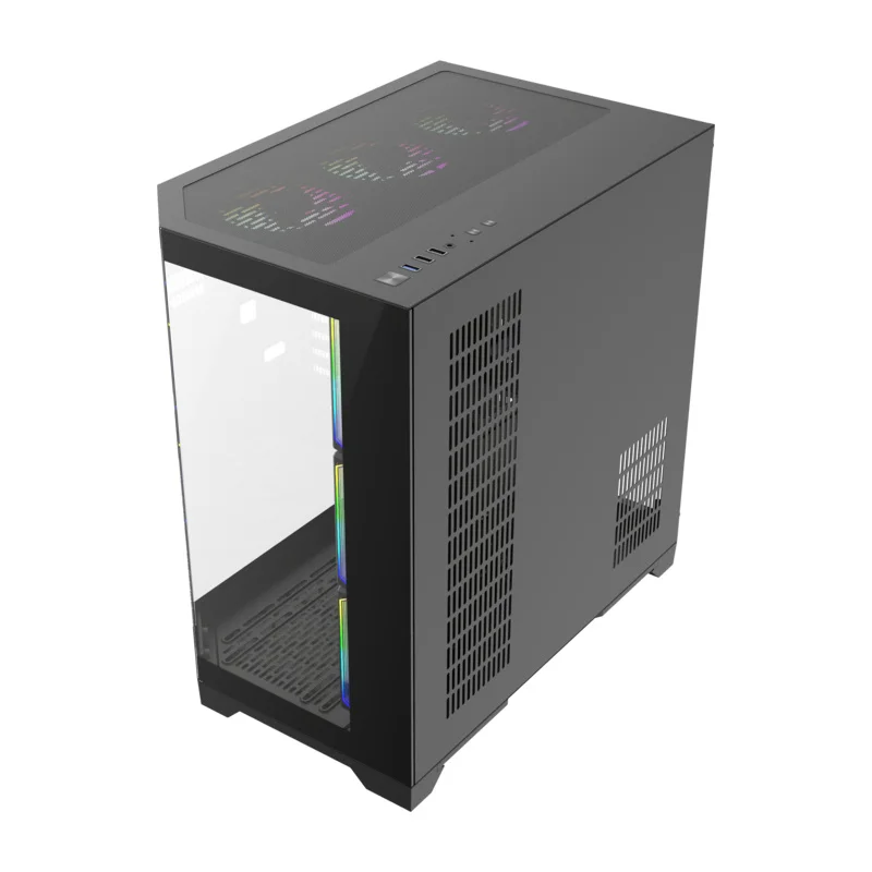 Кейс GameMax Hype-A BK MidTower, window, Black ATX 4x120mm FAN [9101-0000R0165] 8