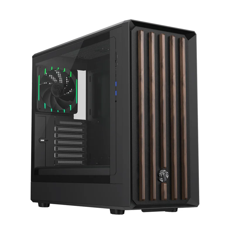 Кейс GameMax CLAW 460 WB MidTower, window, Black ATX 2x140mm FAN [9101-1200R0009] 2
